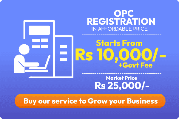 OPC-Registration in affordable price-10,000rs